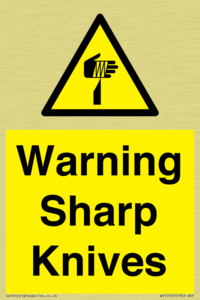 Warning Sharp Knives